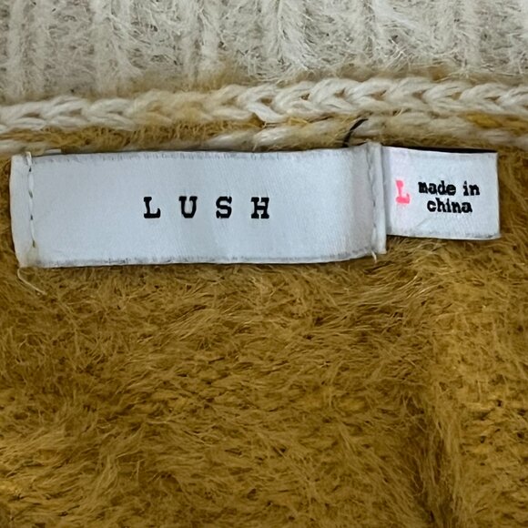 Rare Cozy LUSH Sweater in Mustard Women's Size Large - Picture 7 of 7